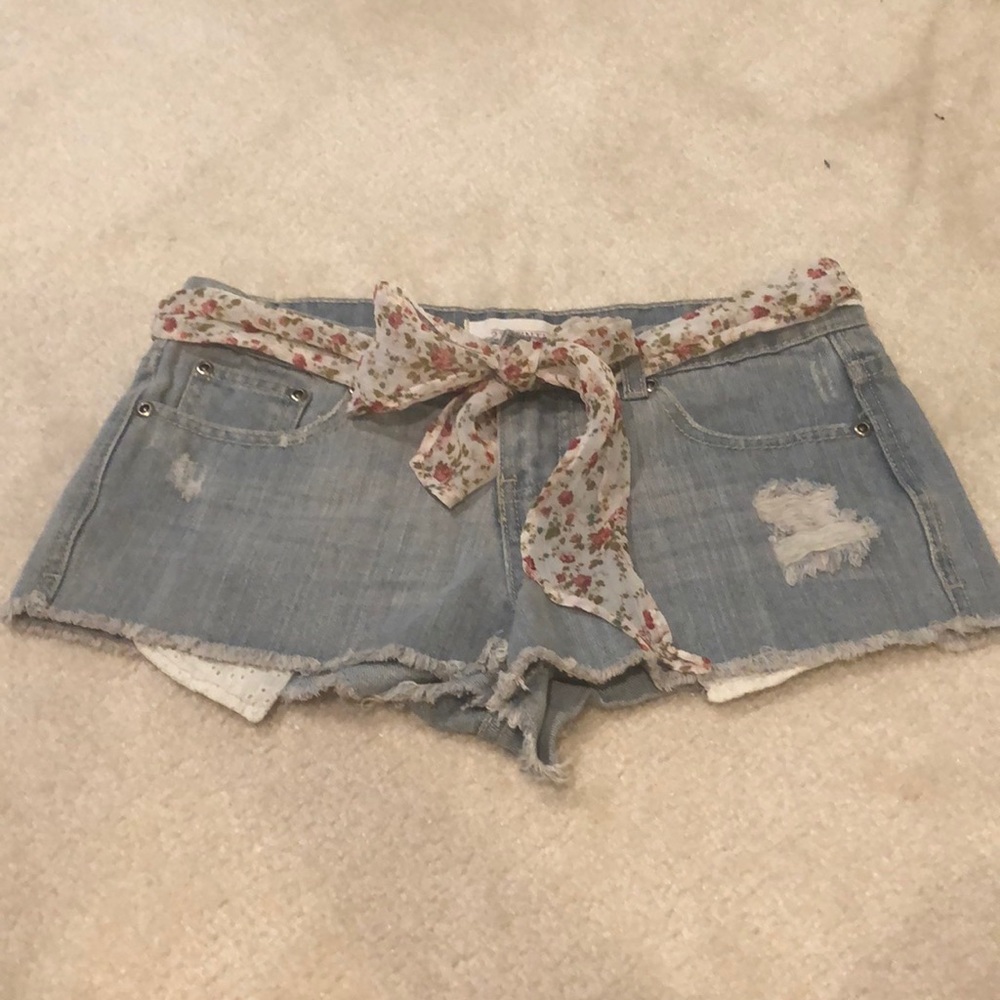 Forever 21 light denim cutoff shorts